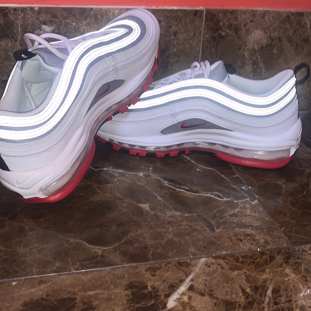 Nike Air Max 97 (GS) White/Varsity Red (Authentic)